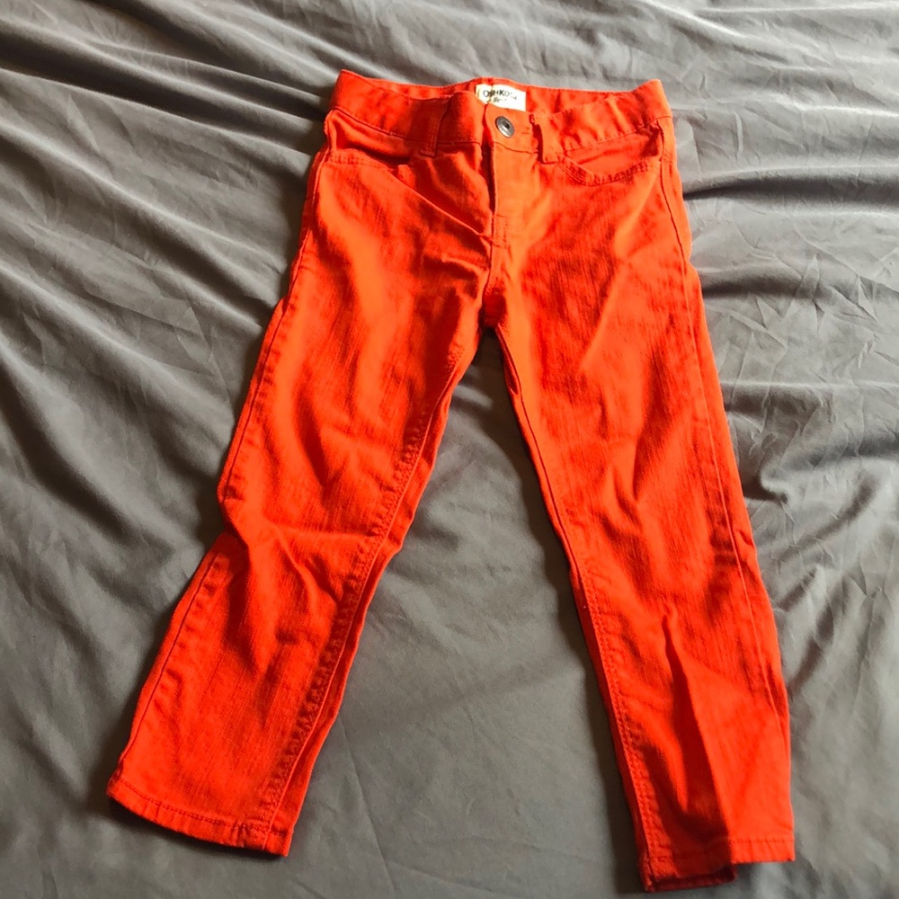Orange skinnies